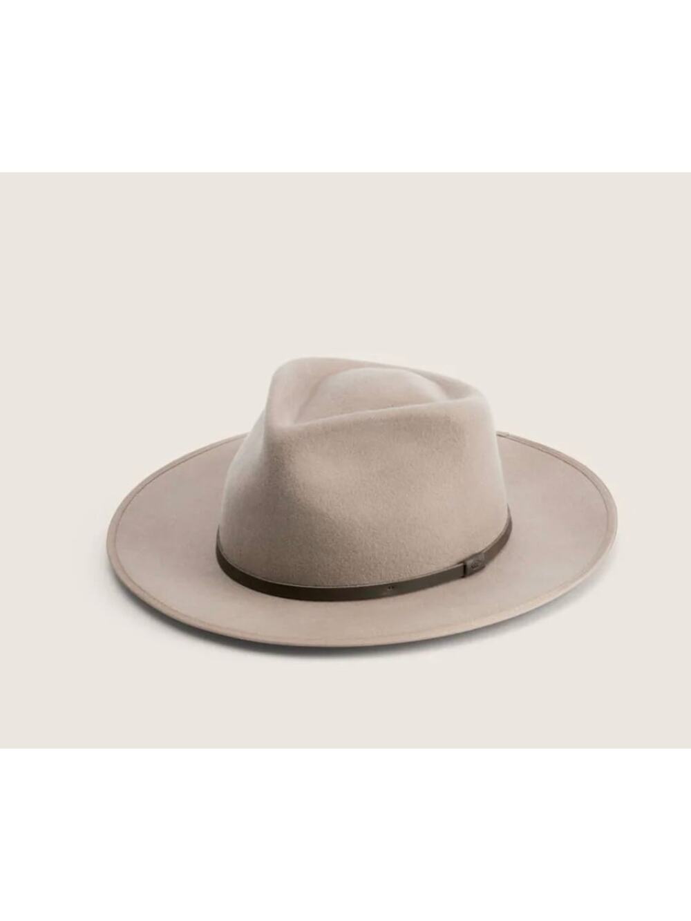 Will + Bear Little Calloway Fawn Kids Fedora Beige Felt Boho Hat
